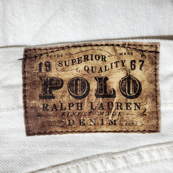 Polo Ralph Lauren Men's Varick Slim Straight Jeans White ✨️🆕️  sz32/34 - Picture 9 of 9